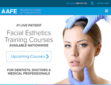 Tablet Screenshot of facialesthetics.org